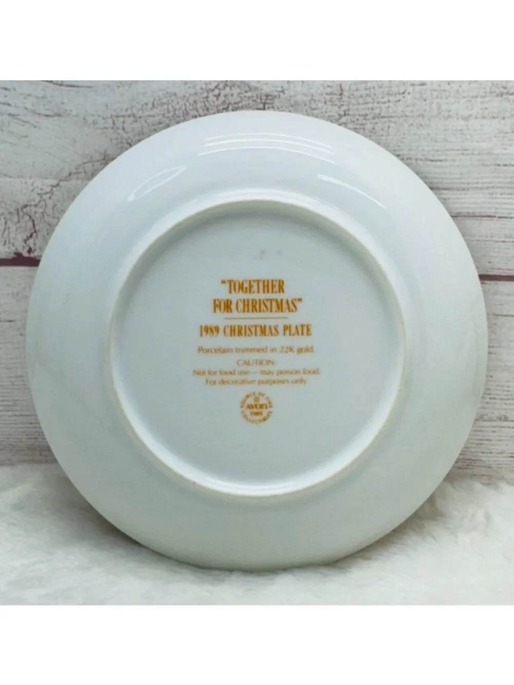 Avon Christmas Plate 